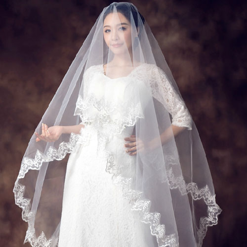 5Cgo 22156232207 婚紗頭紗 長款 新娘3米韓式頭紗 婚紗配件  MIK86000 
