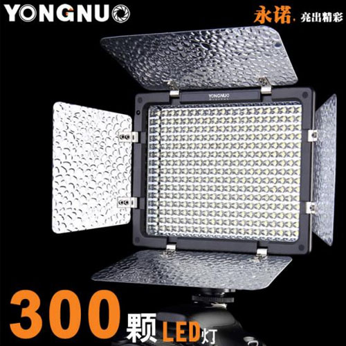 5Cgo 永諾YN-300 攝像燈 LED YN300 超高亮度燈珠、自動調光、遙控亮度 SHM00300