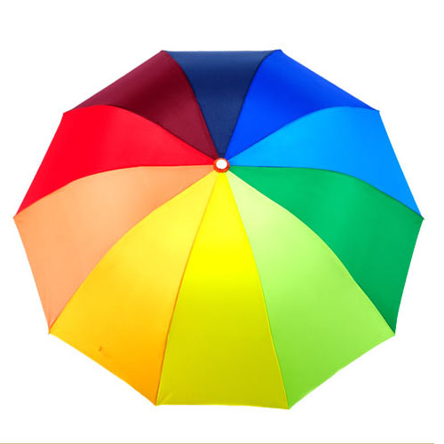 5Cgo 18418703844 彩虹傘 折疊雨傘創意傘防紫外線太陽傘遮陽傘晴雨傘10骨傘 MIK22000