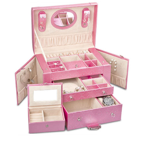 5Cgo 25824908841 珠寶盒 首飾盒 公主歐式 大容量化妝盒 化妝盒 MIK96100