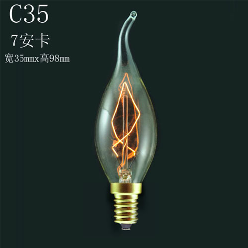 5Cgo 16843123031 愛迪生複古 工業革命個性懷舊 經典碳鎢絲燈泡 新古典燈泡C35E14【10個】 SHM03200