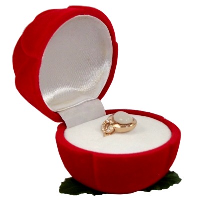 5Cgo 玫瑰花 12998175821 紅色 戒指盒 求婚/情人節 金飾店 禮盒【10個】MIK0600