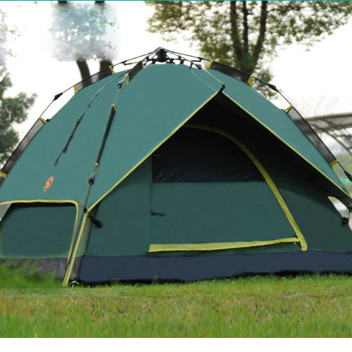 5Cgo  10301600678 戶外多人雙人 戶外帳篷自動 野營雙層 旅遊露營海邊帳篷 MIK02400