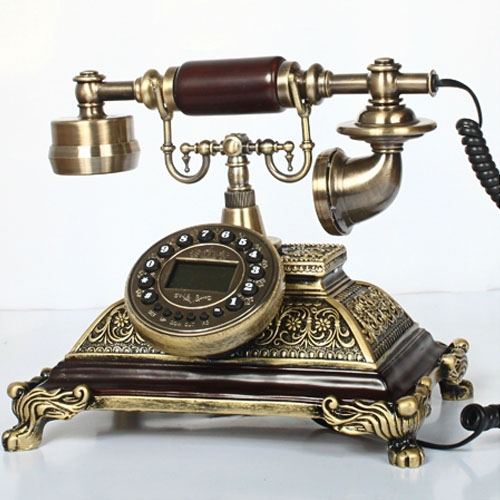 5Cgo 13575129802 高檔歐式電話機/復古電話機/仿古時尚創意工藝座式電話機來電顯示 XXY81200