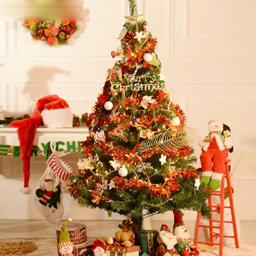 5Cgo 35268855362 聖誕裝飾品 1.5米聖誕樹套餐加密聖誕節必備 聖誕帽聖誕飾品 MIK03000