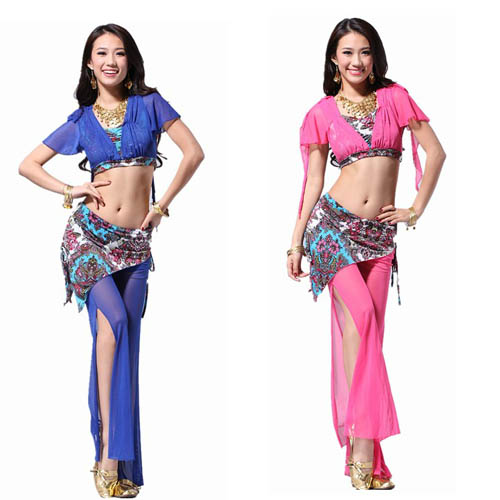 5Cgo 14784832445 肚皮舞表演服裝套裝 印度舞 拉丁恰恰國標 舞衣 舞裙 舞蹈服  MIK401