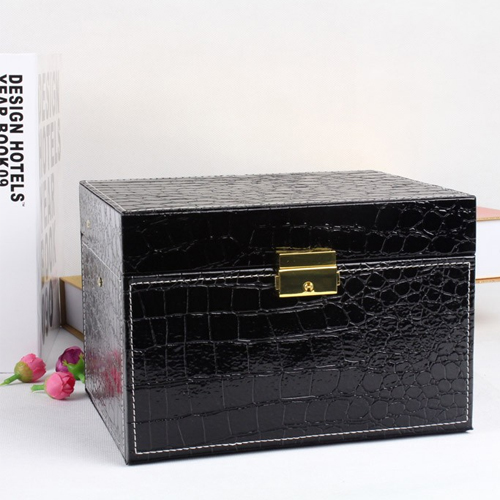 5cgo  7438168110  高檔皮革首飾盒 多功能飾品盒 珍藏收納盒 首飾箱  ZYH59100