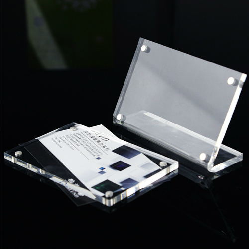 5Cgo 17106659884 透明壓克力台牌檯卡水晶台簽桌牌桌簽磁性磁鐵固定(五個)有多種尺寸可選 ZYH73000