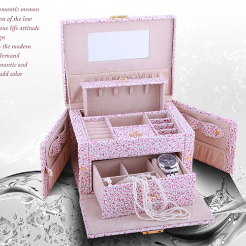 5Cgo 14981895330 首飾盒 木質飾品盒 歐式 公主 化妝盒 多樣屋 生日禮物 斜挎包 商務包 ZXJ86100