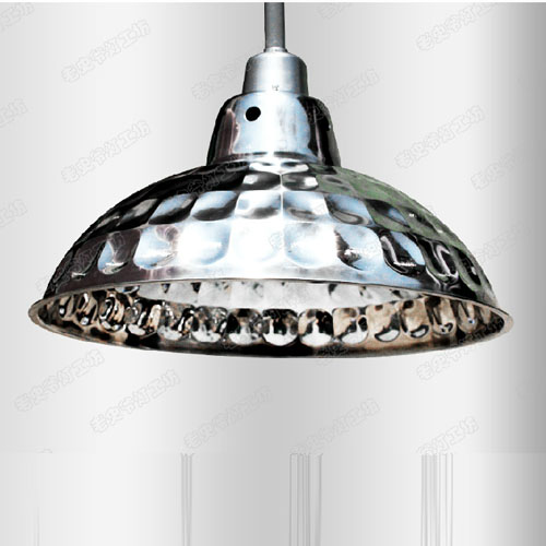 5Cgo 37859086260 簡約16寸不鏽鋼工礦燈罩工廠車間燈罩辦公走廊鑽石反光罩 節能燈 SHM64000