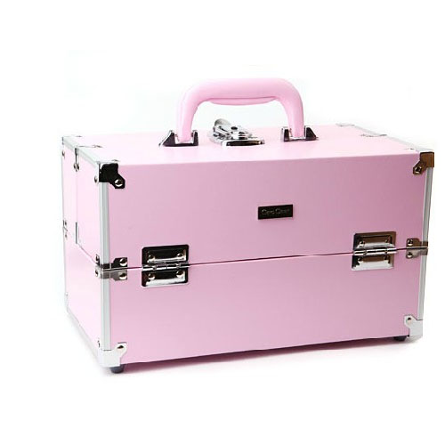 5Cgo  12470247189 化妝工具專業品牌 手提小號化妝箱 淺粉色 收納箱 旅行箱 MIK99100