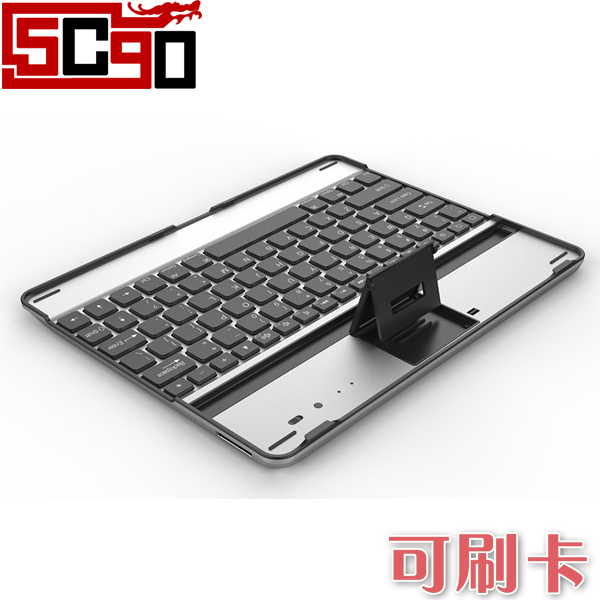 5Cgo ipad3 藍牙鍵盤 ipad2 鋁合金藍牙鍵盤 支架 蘋果配件 (英文鍵盤) P341000