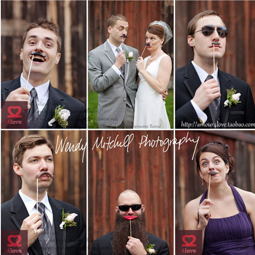 5Cgo 17765614398  結婚用品 婚禮 派對必備 創意搞怪拍照胡子 婚慶迎賓道具 HZ11  SHM01000