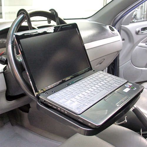 5Cgo 35192066594 車載電腦桌車用筆記本電腦桌餐桌折疊式車用電腦桌頭枕方向盤架 ZYH73000